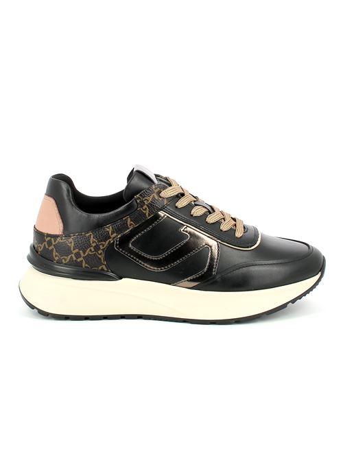 sneakers da donna in pelle nera NERO GIARDINI | I308350D100